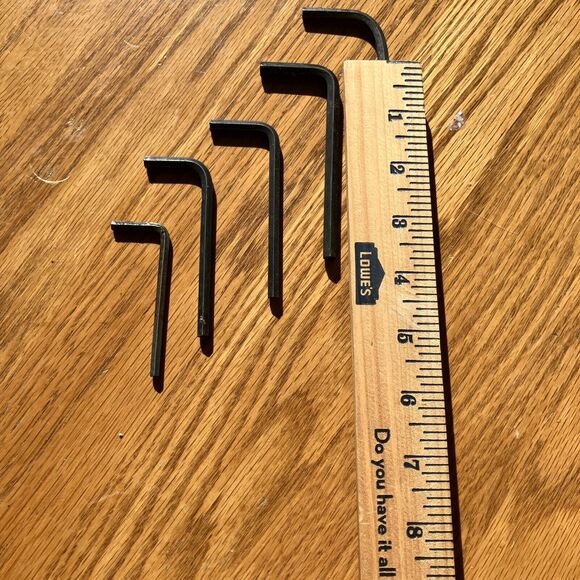 Hex Key Lot of 5 Long Arm Hex Key Allen - Picture 4 of 7
